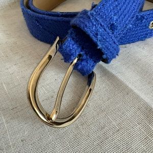 Gorgeous Dark Periwinkle Tweed Belt - NWOT!